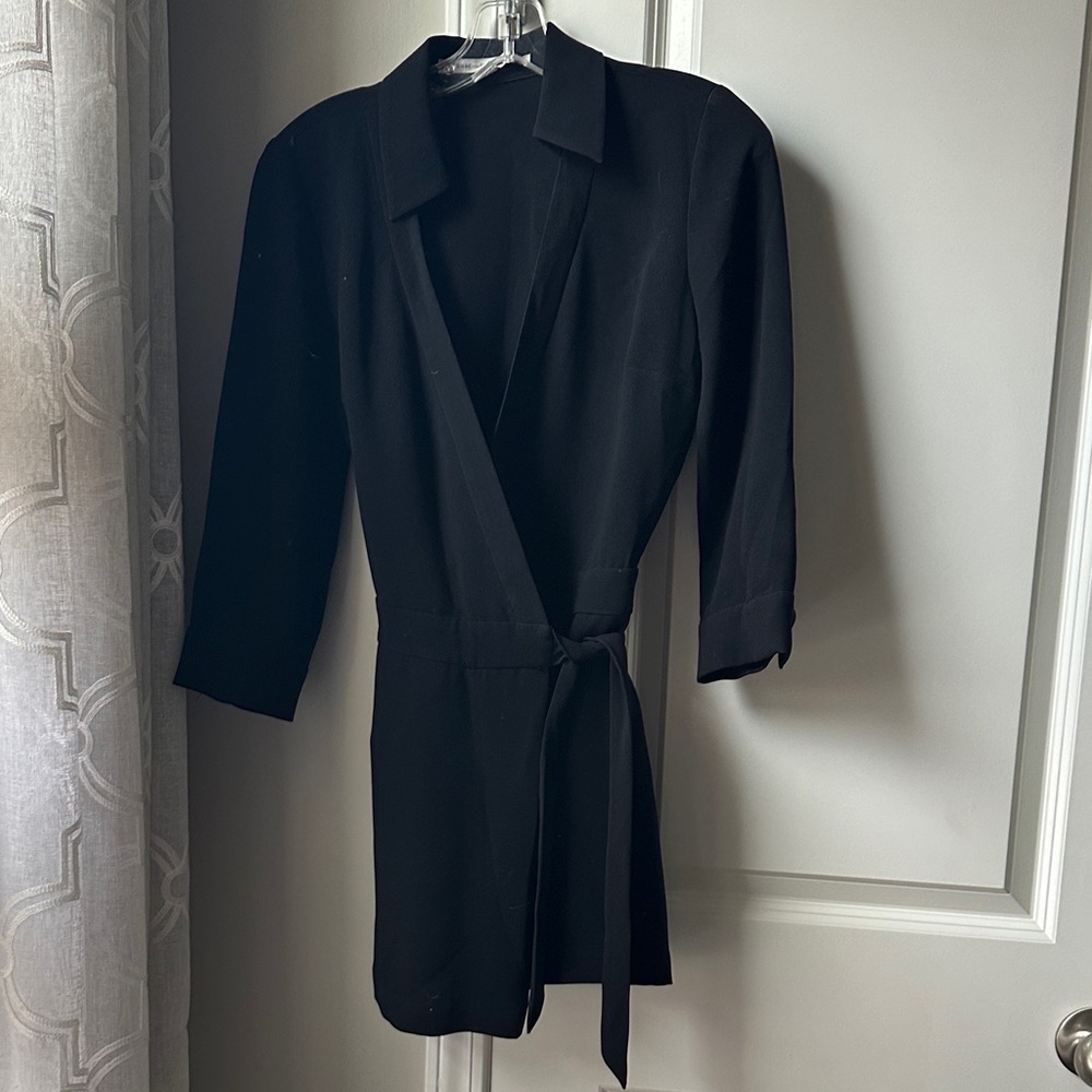 Black Wrap Romper
